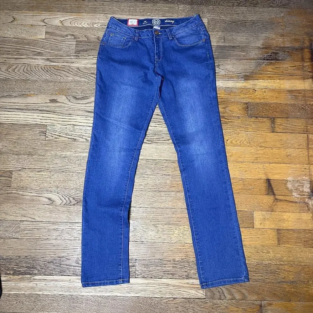 Girls Size 16 Skinny Bootcut Jeans Denim Blue Lot New MSRP $96 Justice Sonoma